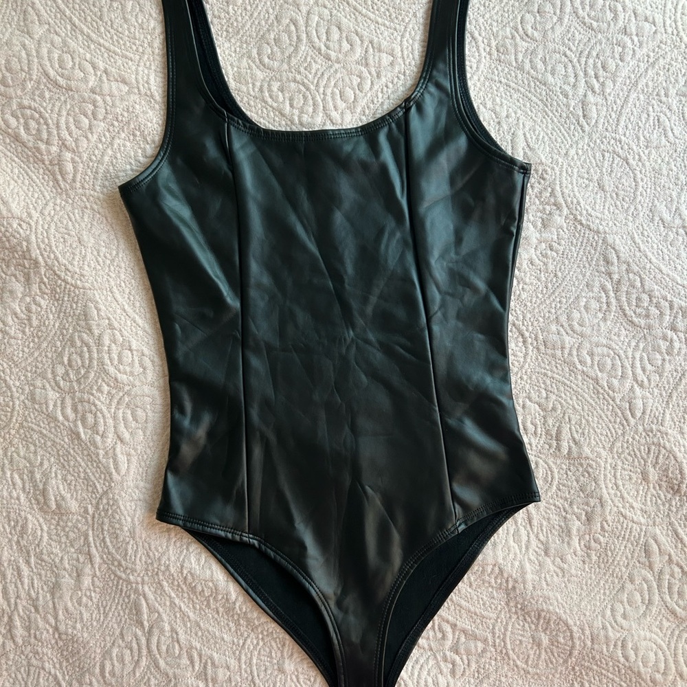 Forever 21 Black One Piece Bodysuit